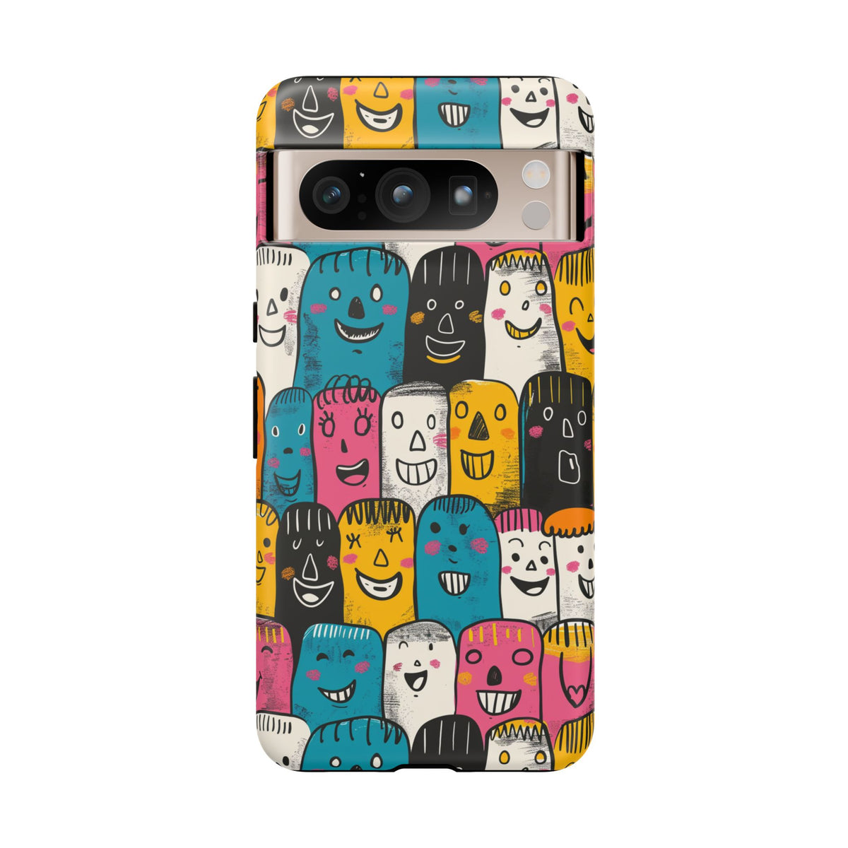 Happy Faces Phone Case – Joyful and Cheerful Design for a Bright Look 5