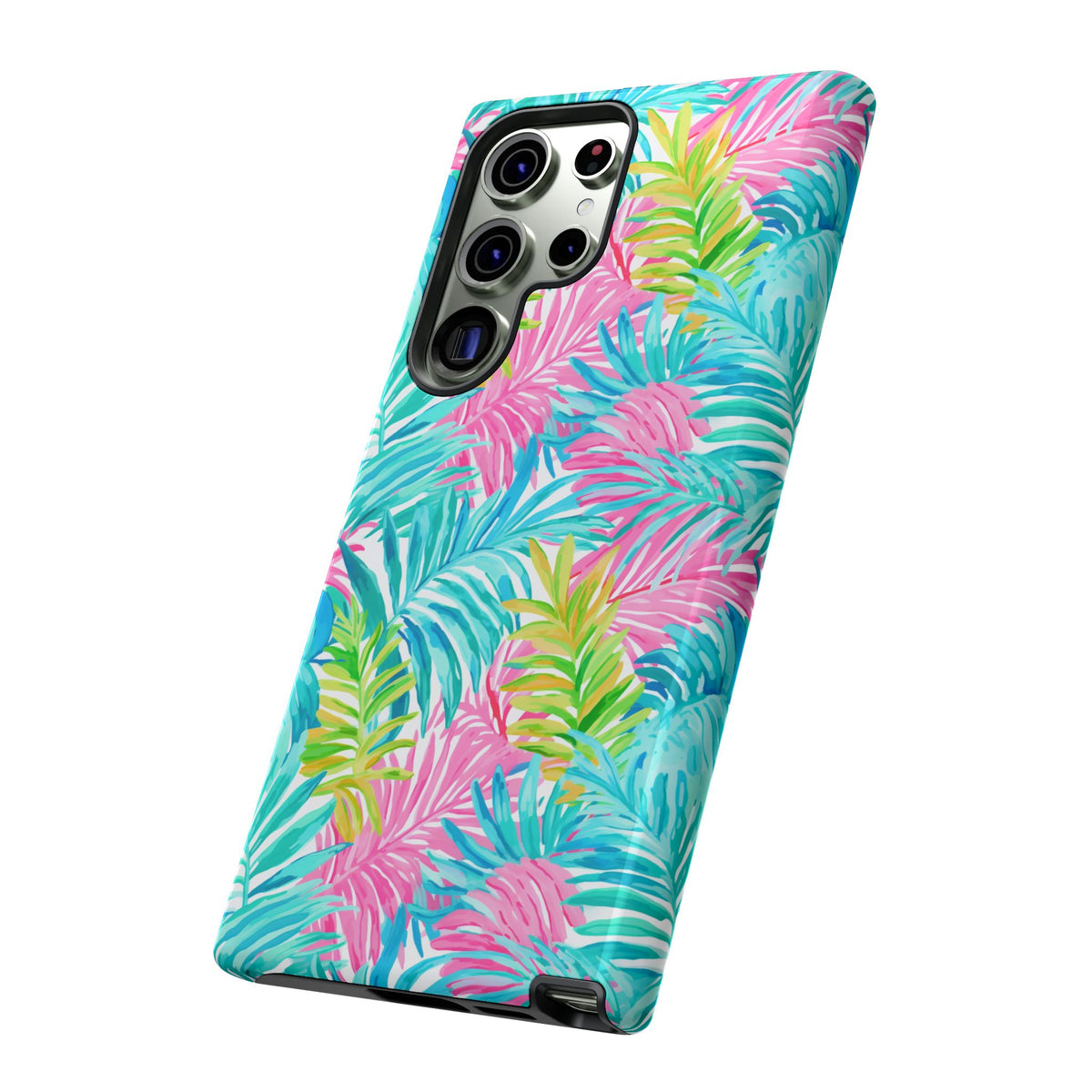 Vibrant Summer Leaves Phone Case – Colorful & Durable Summer Design