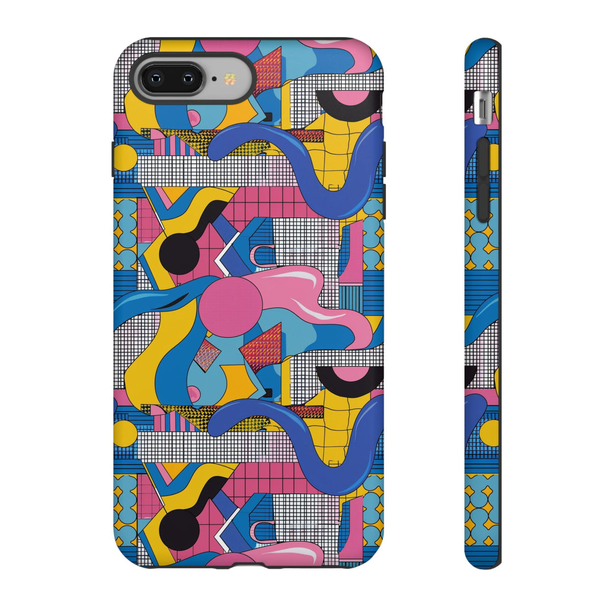 90s Themed Seamless Pattern Phone Case – Embrace Retro Style and Protection 224