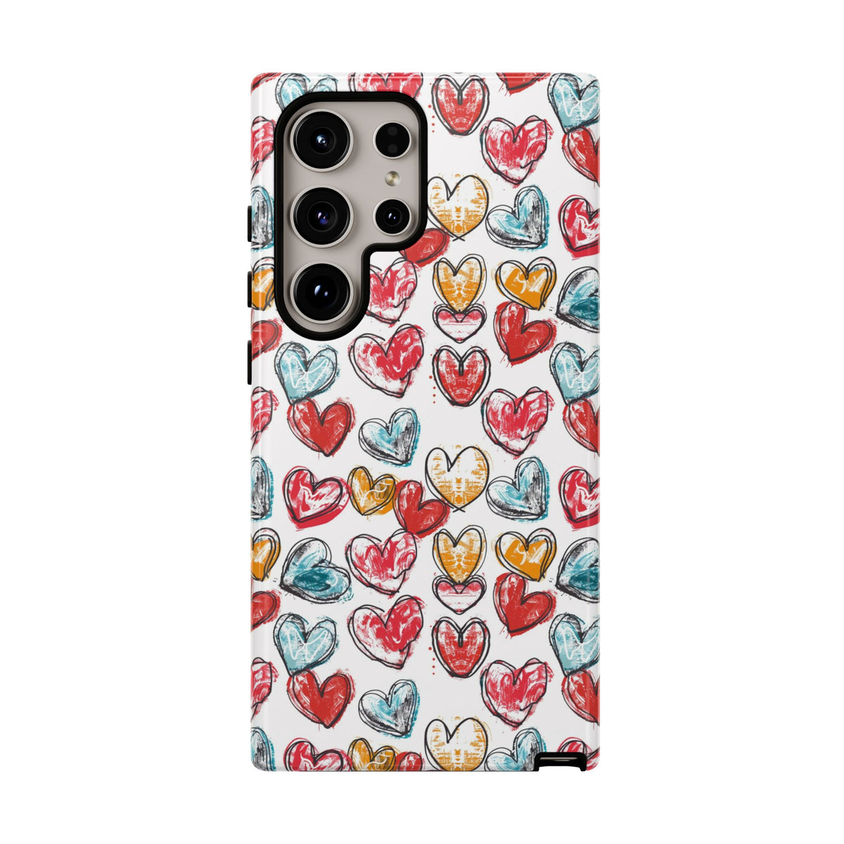 Heart Pattern Phone Case – Stylish & Loving Design for Your Device 235