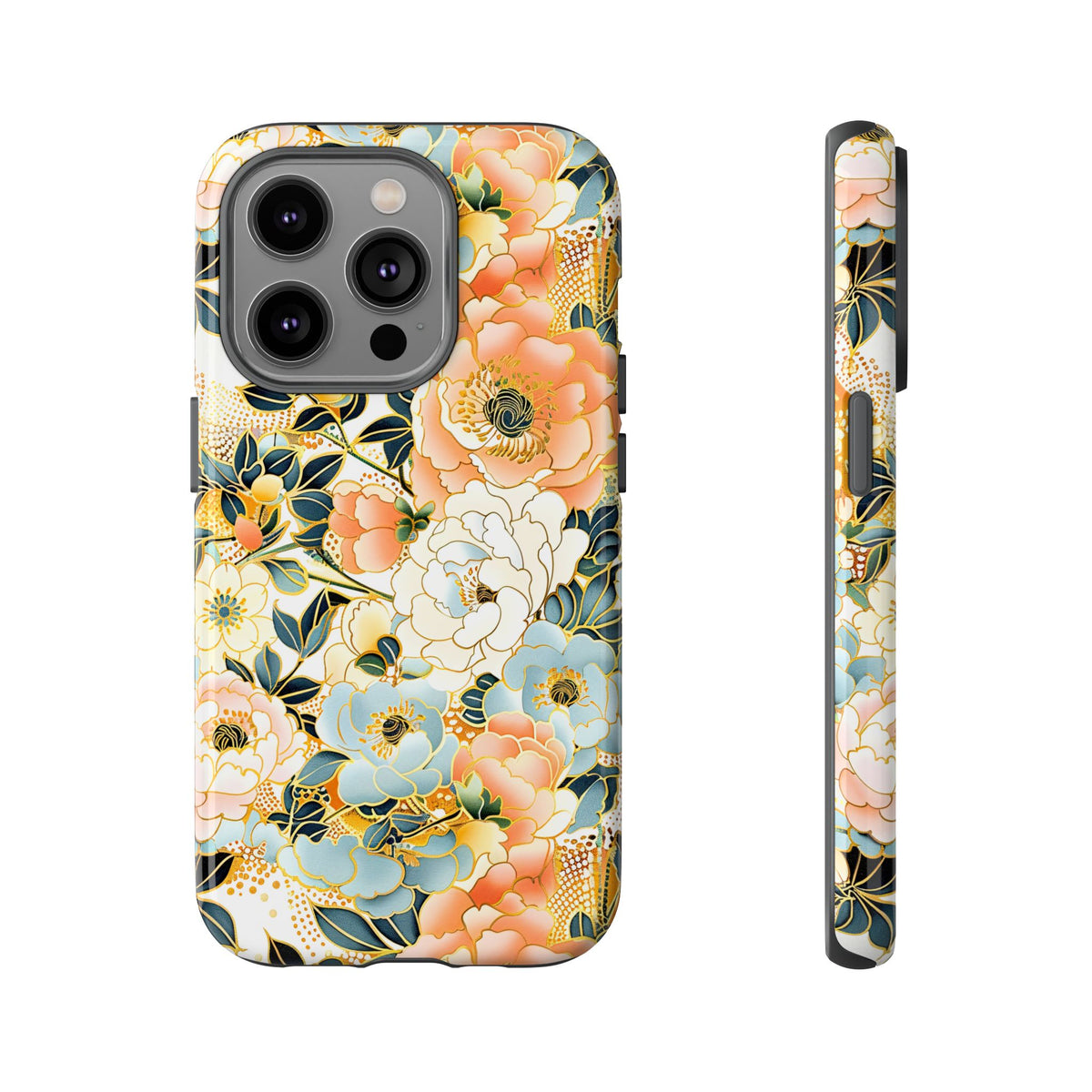 Japanese Blossom Asian Floral Design Phone Case – Elegant Floral Phone Cover 5