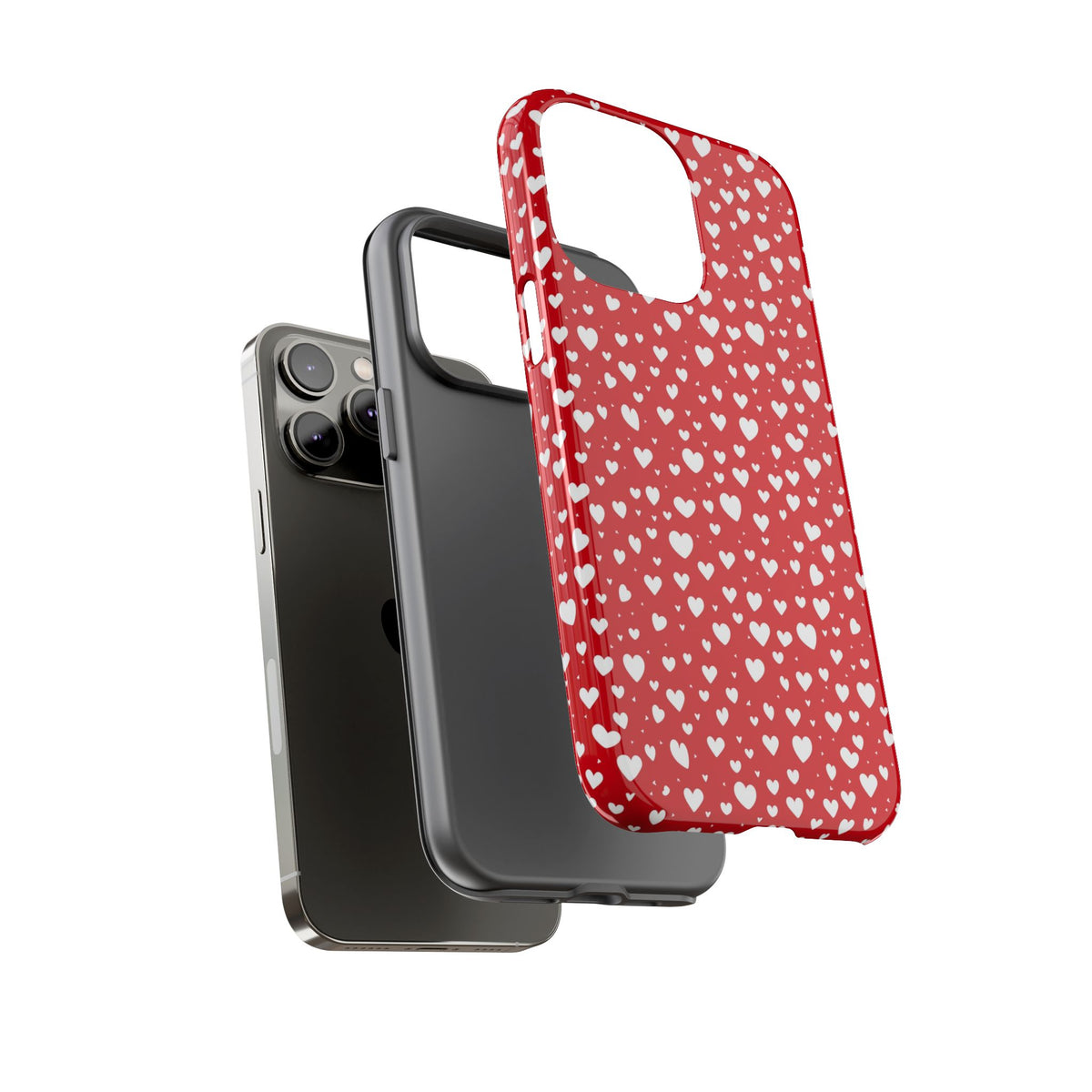 Heart Pattern Phone Case – Stylish & Loving Design for Your Device 819