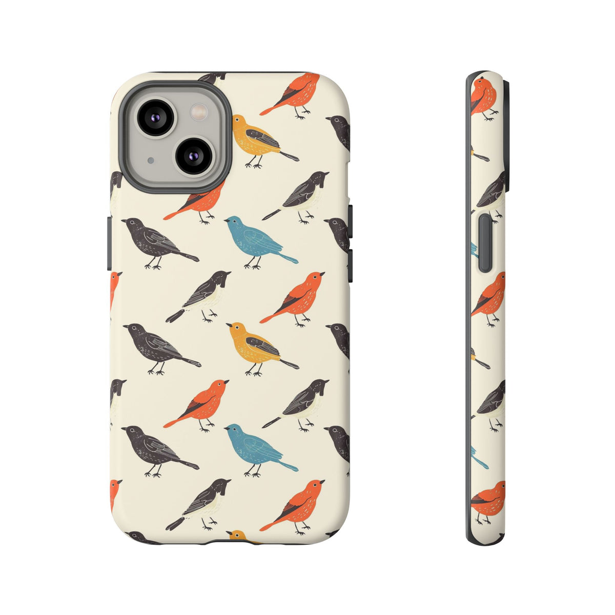 Birds Seamless Pattern Phone Case – Elegant and Timeless Avian Design 5