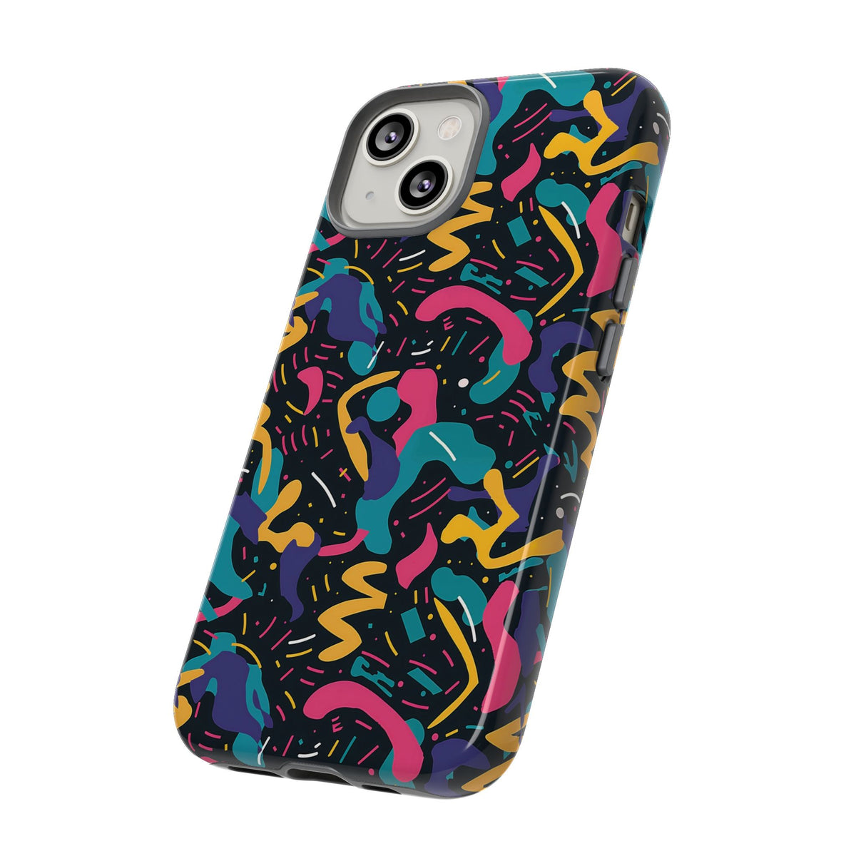 90s Themed Seamless Pattern Phone Case – Embrace Retro Style and Protection 235