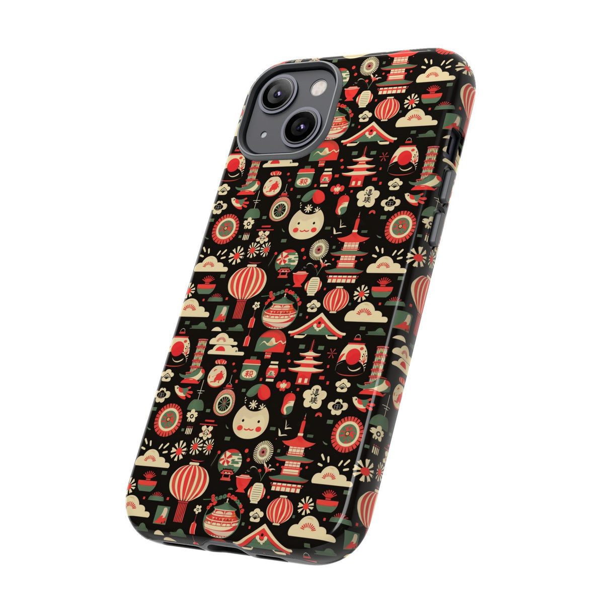 Japanese Pattern Phone Case – Elegant & Timeless Design for Your Phone 032