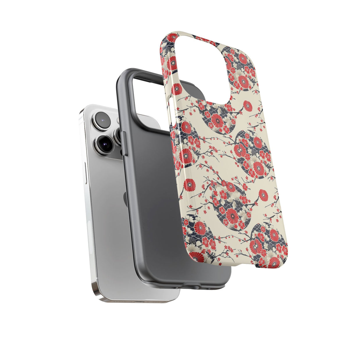 Japanese Pattern Phone Case – Elegant & Timeless Design for Your Phone 138