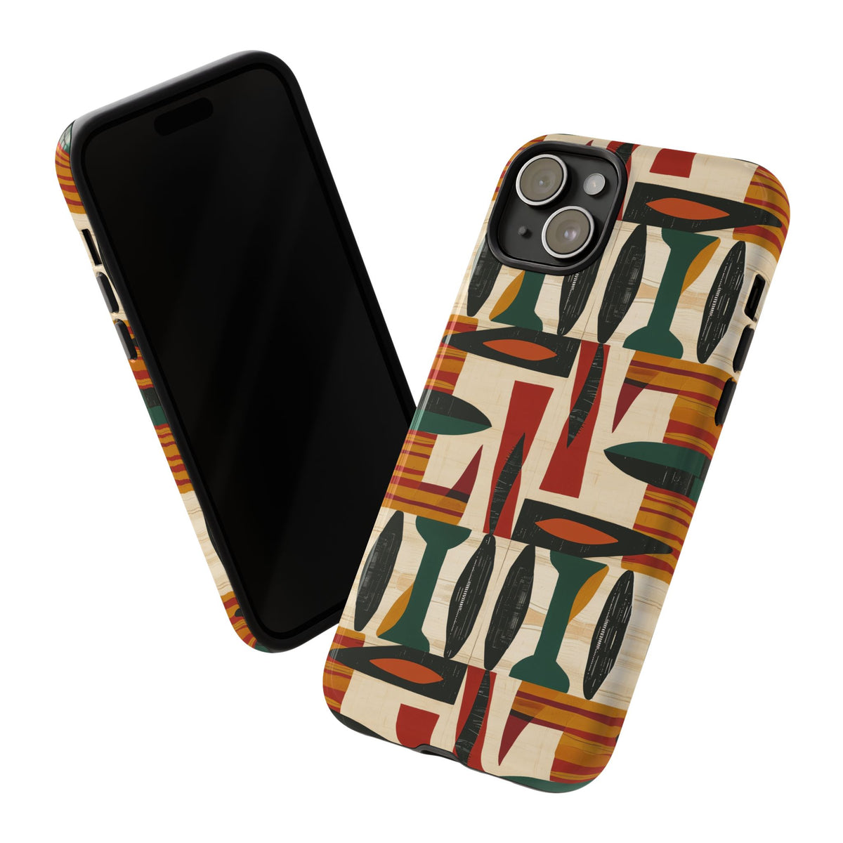 Stylish African Pattern Phone Case – Unique and Vibrant Protection 196