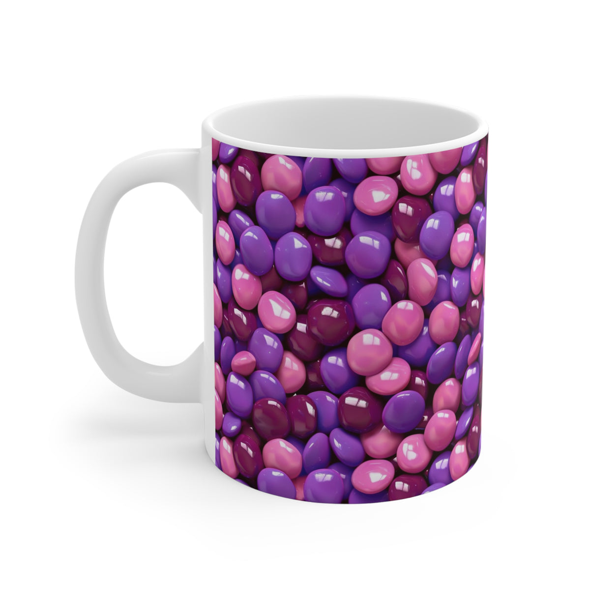 Colorful All-Over Candy Theme Coffee Mug Fun Ceramic Drinkware 412