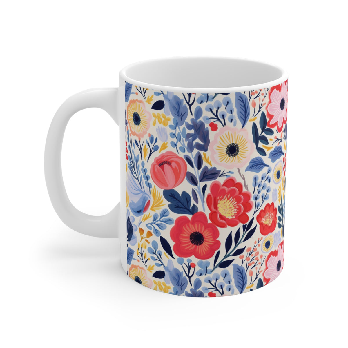 Various Watercolor Design All Over Coffee Mug – Unique Artistic Ceramic Coffee Cup 254