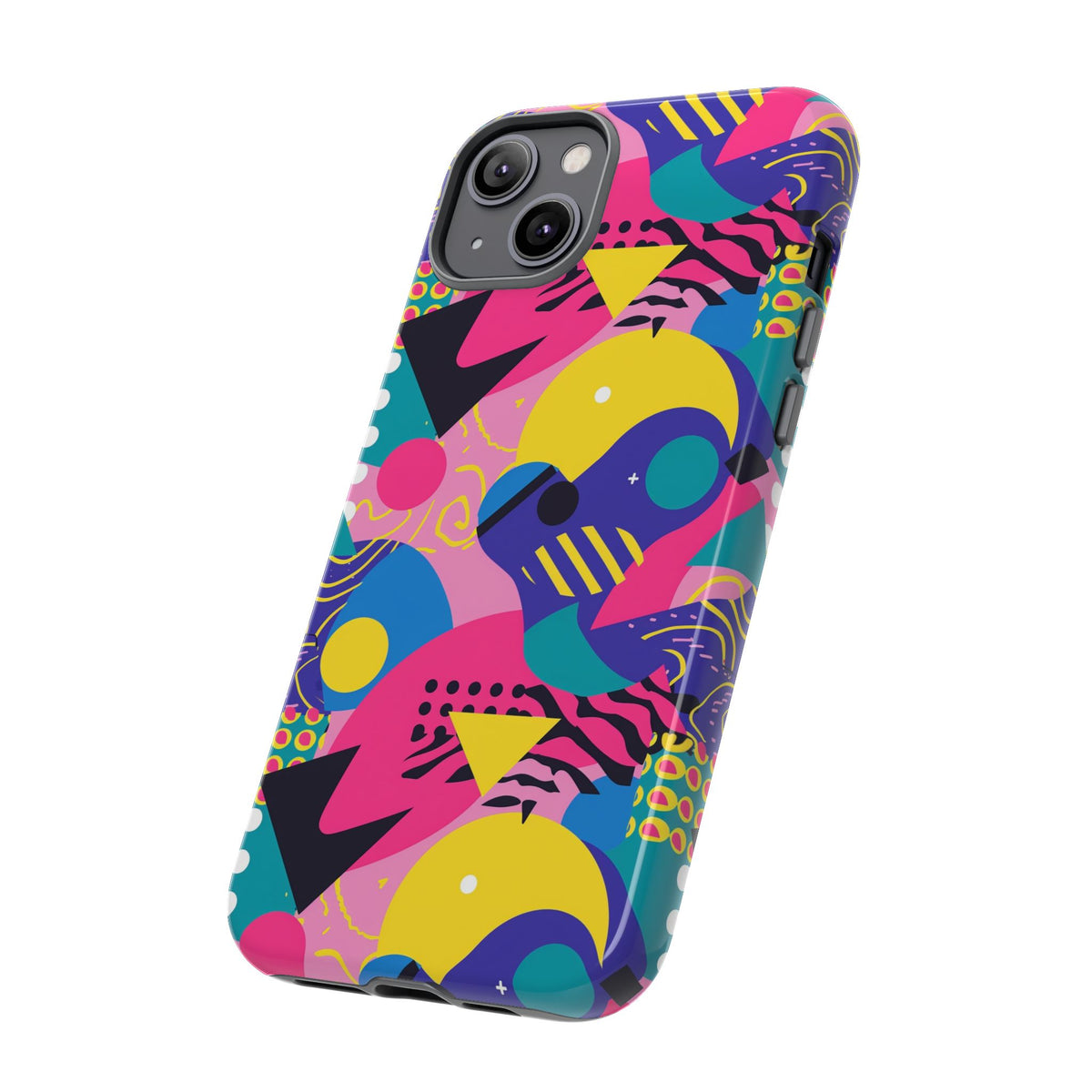 90s Themed Seamless Pattern Phone Case – Embrace Retro Style and Protection 283