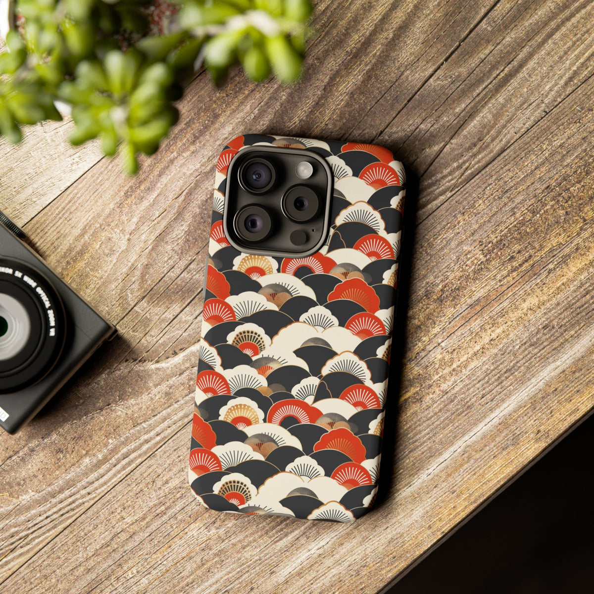 Japanese Pattern Phone Case – Elegant & Timeless Design for Your Phone 080