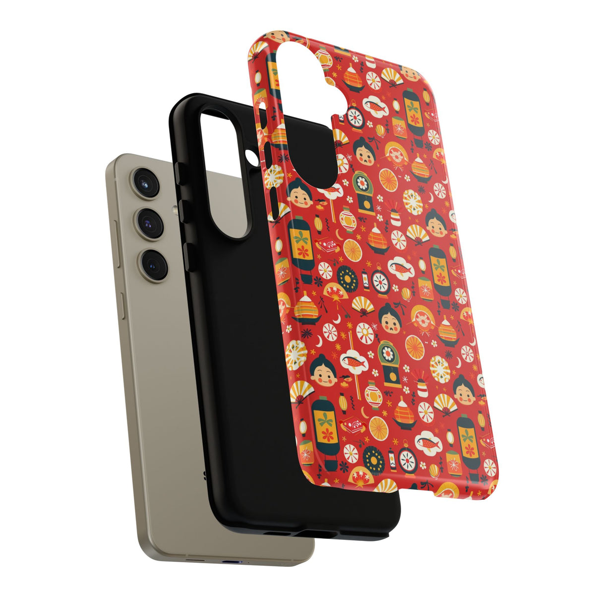 Japanese Pattern Phone Case – Elegant & Timeless Design for Your Phone 087