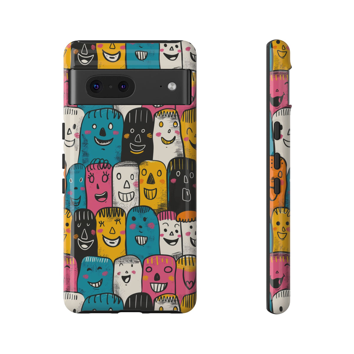 Happy Faces Phone Case – Joyful and Cheerful Design for a Bright Look 5