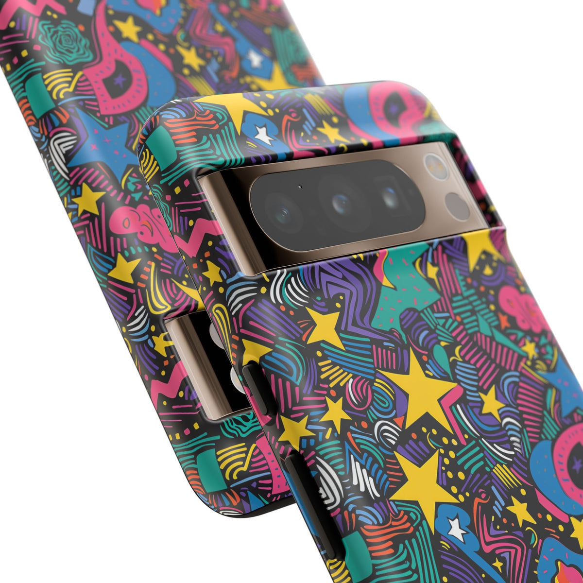 90s Themed Seamless Pattern Phone Case – Embrace Retro Style and Protection 227