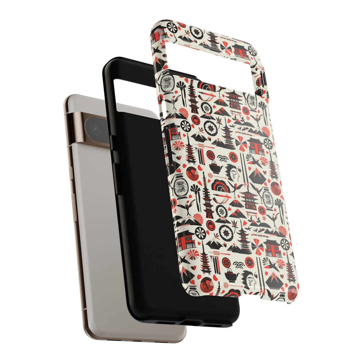 Japanese Pattern Phone Case – Elegant & Timeless Design for Your Phone 006