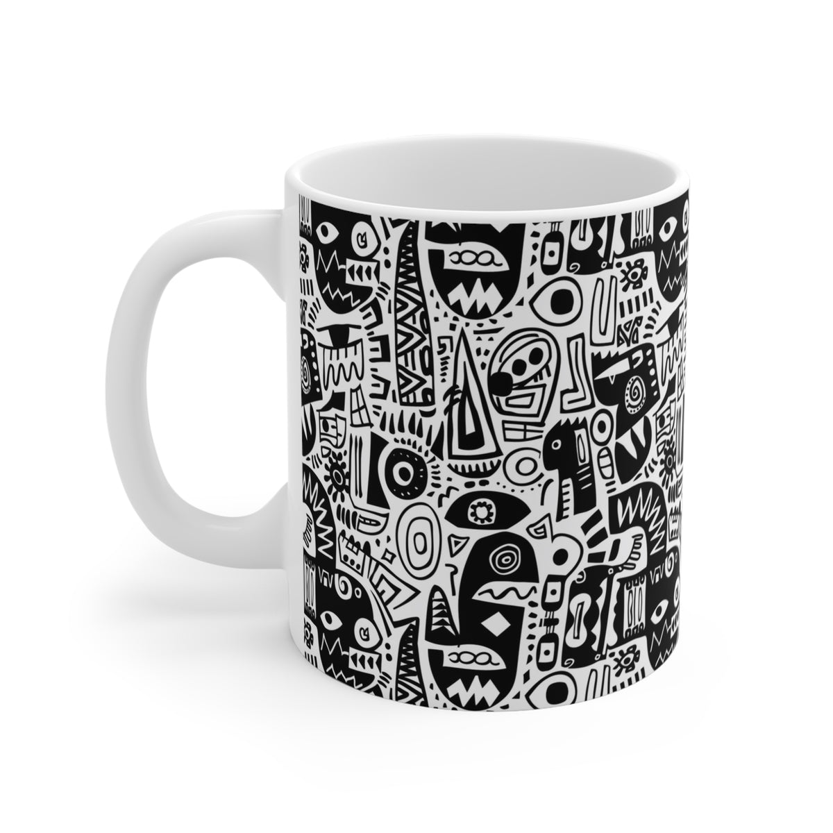 Artistic Doodle Coffee Mug - Sip with Imagination 252