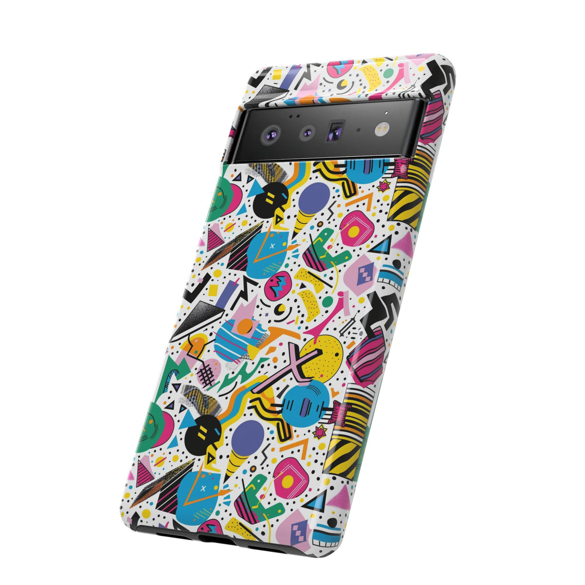 90s Themed Seamless Pattern Phone Case – Embrace Retro Style and Protection 225