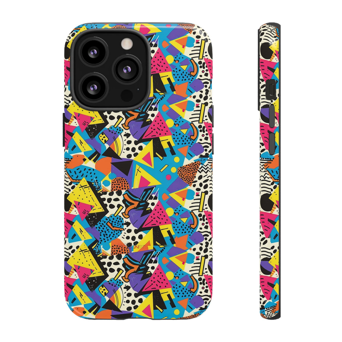 90s Themed Seamless Pattern Phone Case – Embrace Retro Style and Protection 231