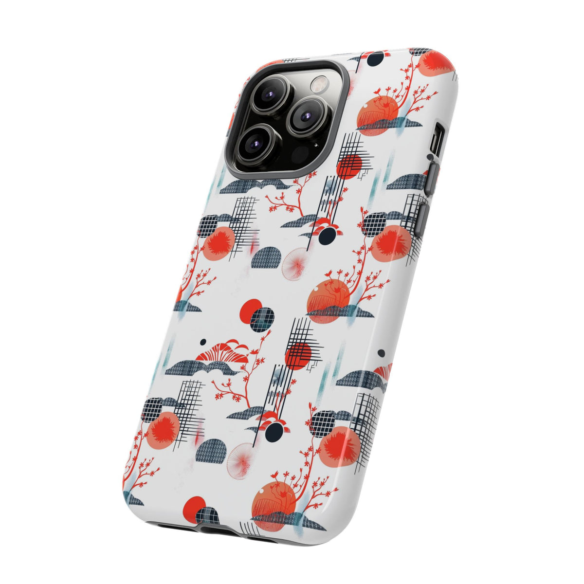 Japanese Pattern Phone Case – Elegant & Timeless Design for Your Phone 082