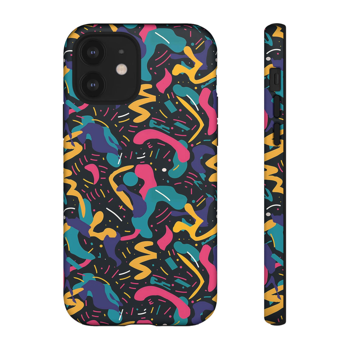 90s Themed Seamless Pattern Phone Case – Embrace Retro Style and Protection 235