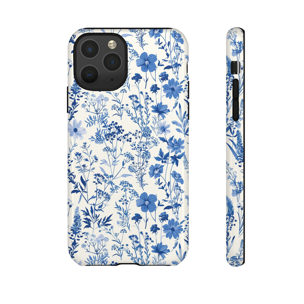 Blue French Toile Phone Case – Timeless Elegance and Classic Style