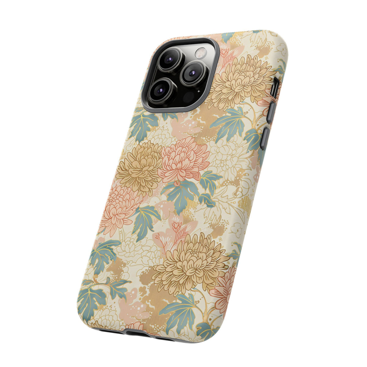 Japanese Blossom Asian Floral Design Phone Case – Elegant Floral Phone Cover