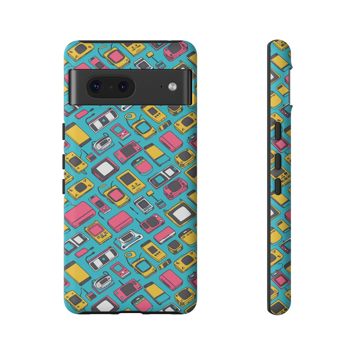 90s Themed Seamless Pattern Phone Case – Embrace Retro Style and Protection 237