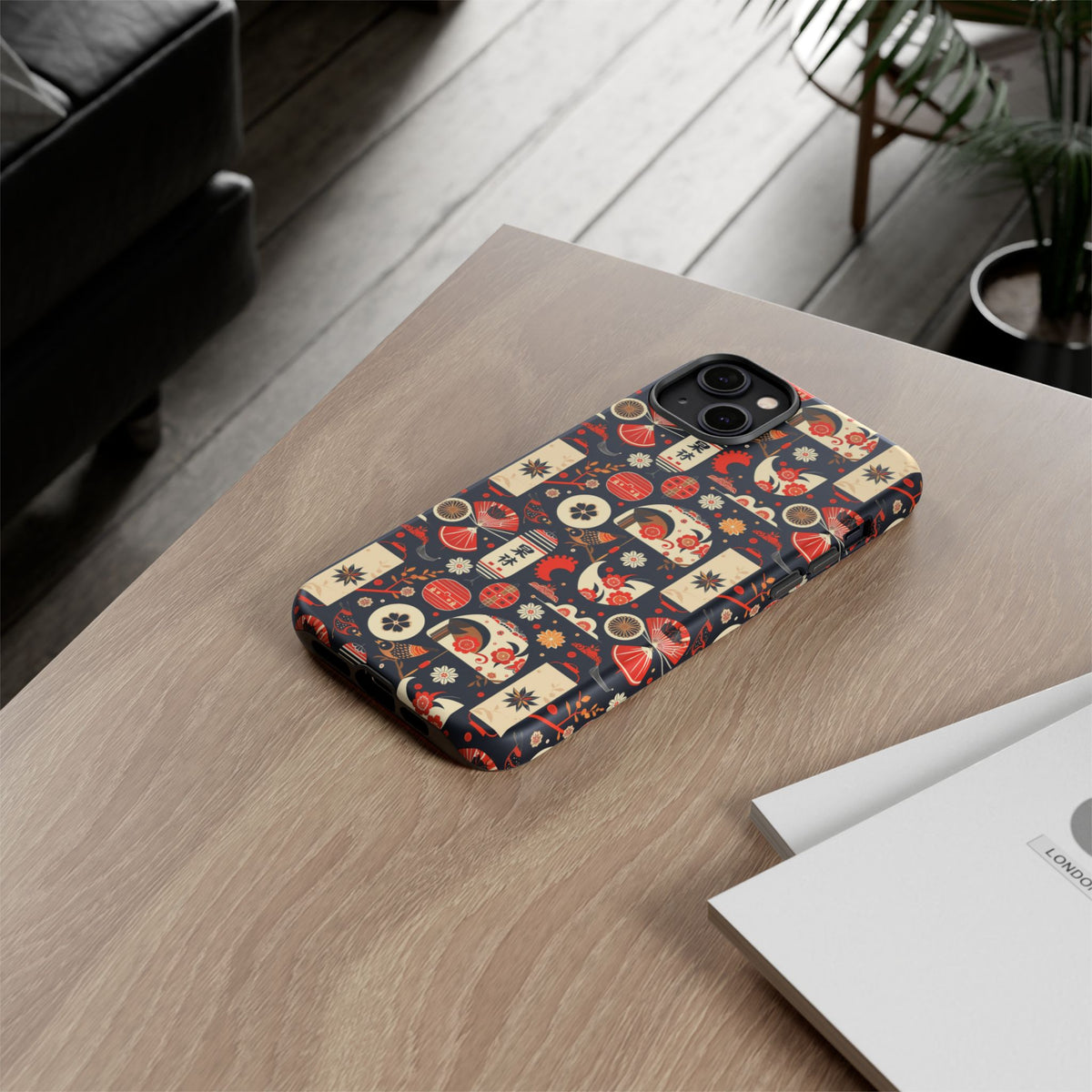 Japanese Pattern Phone Case – Elegant & Timeless Design for Your Phone 069