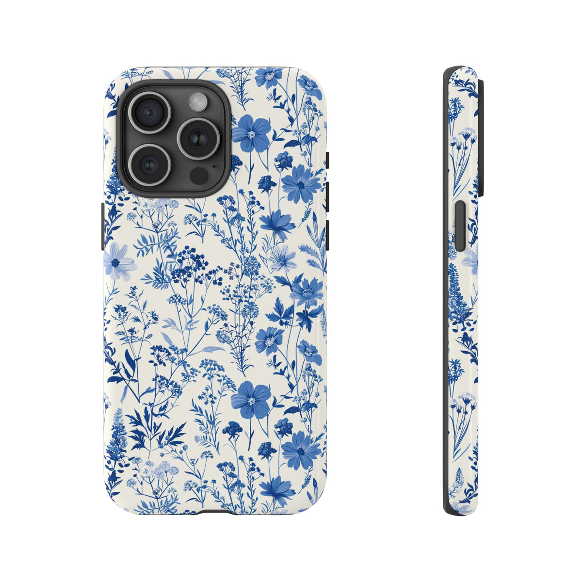 Blue French Toile Phone Case – Timeless Elegance and Classic Style