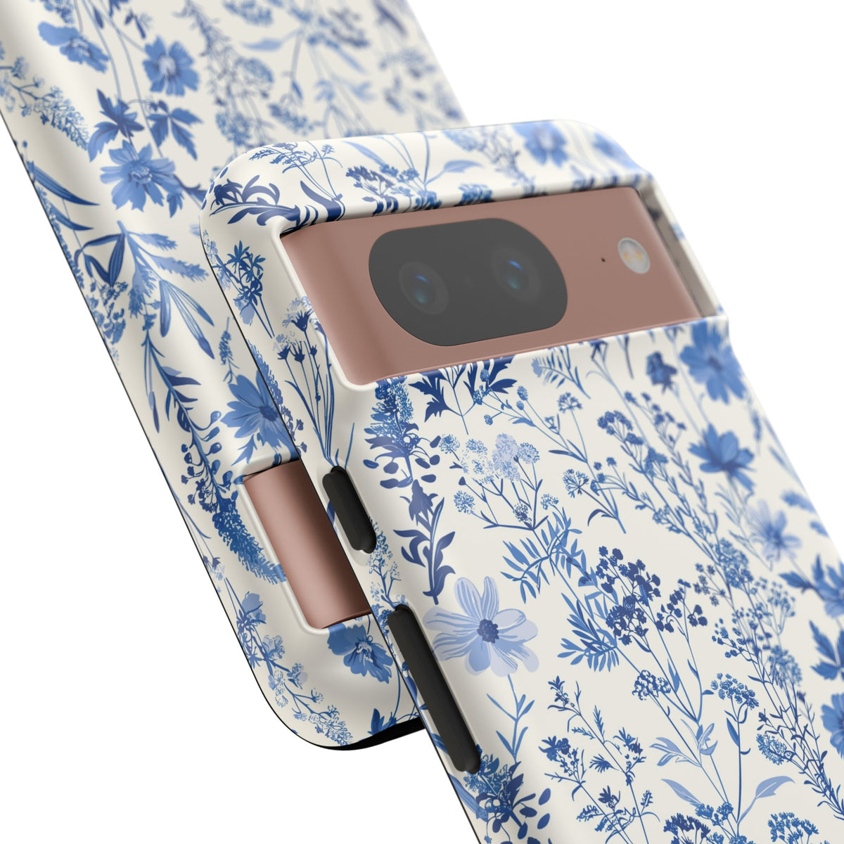 Blue French Toile Phone Case – Timeless Elegance and Classic Style