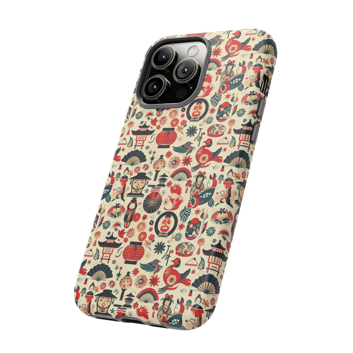 Japanese Pattern Phone Case – Elegant & Timeless Design for Your Phone 471