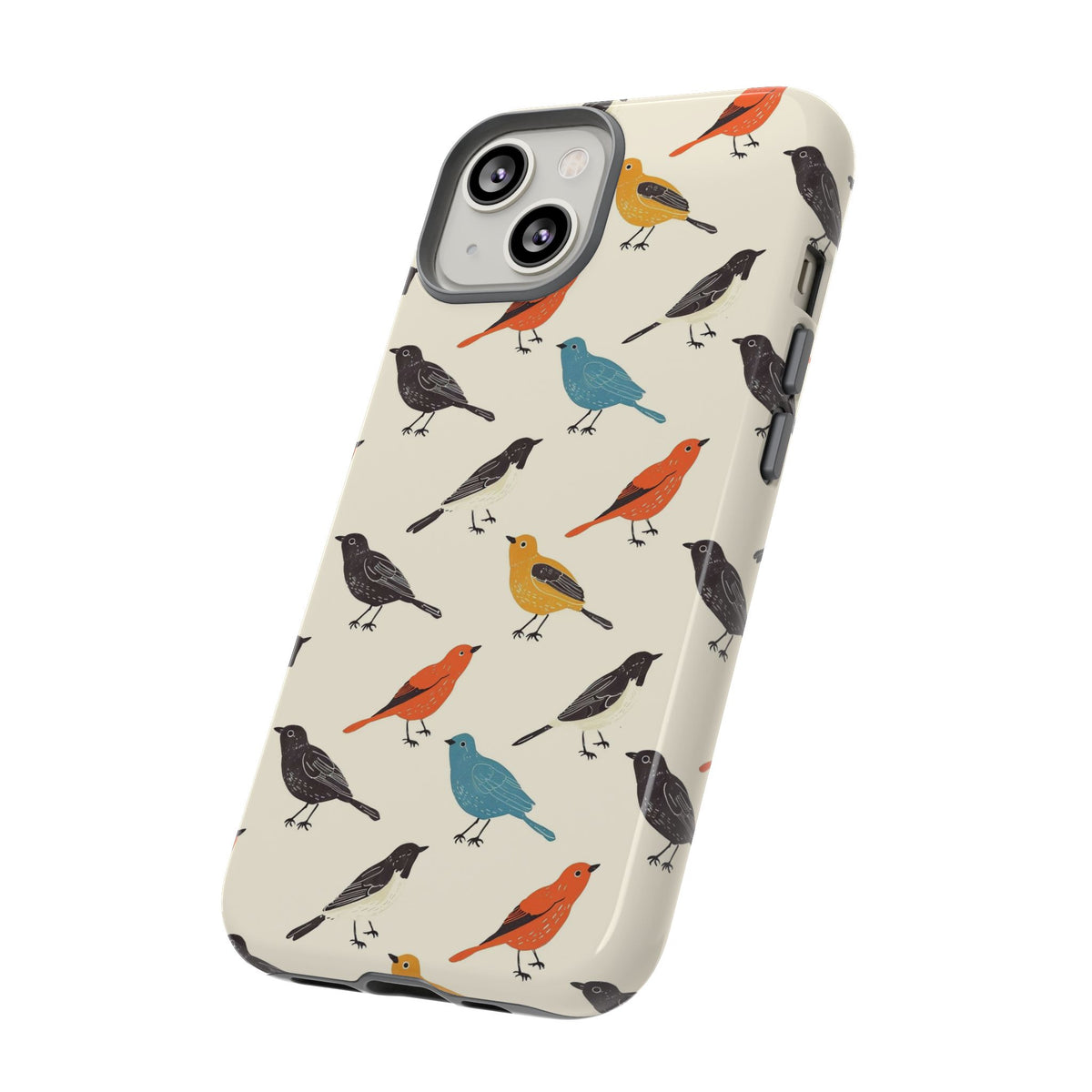 Birds Seamless Pattern Phone Case – Elegant and Timeless Avian Design 5