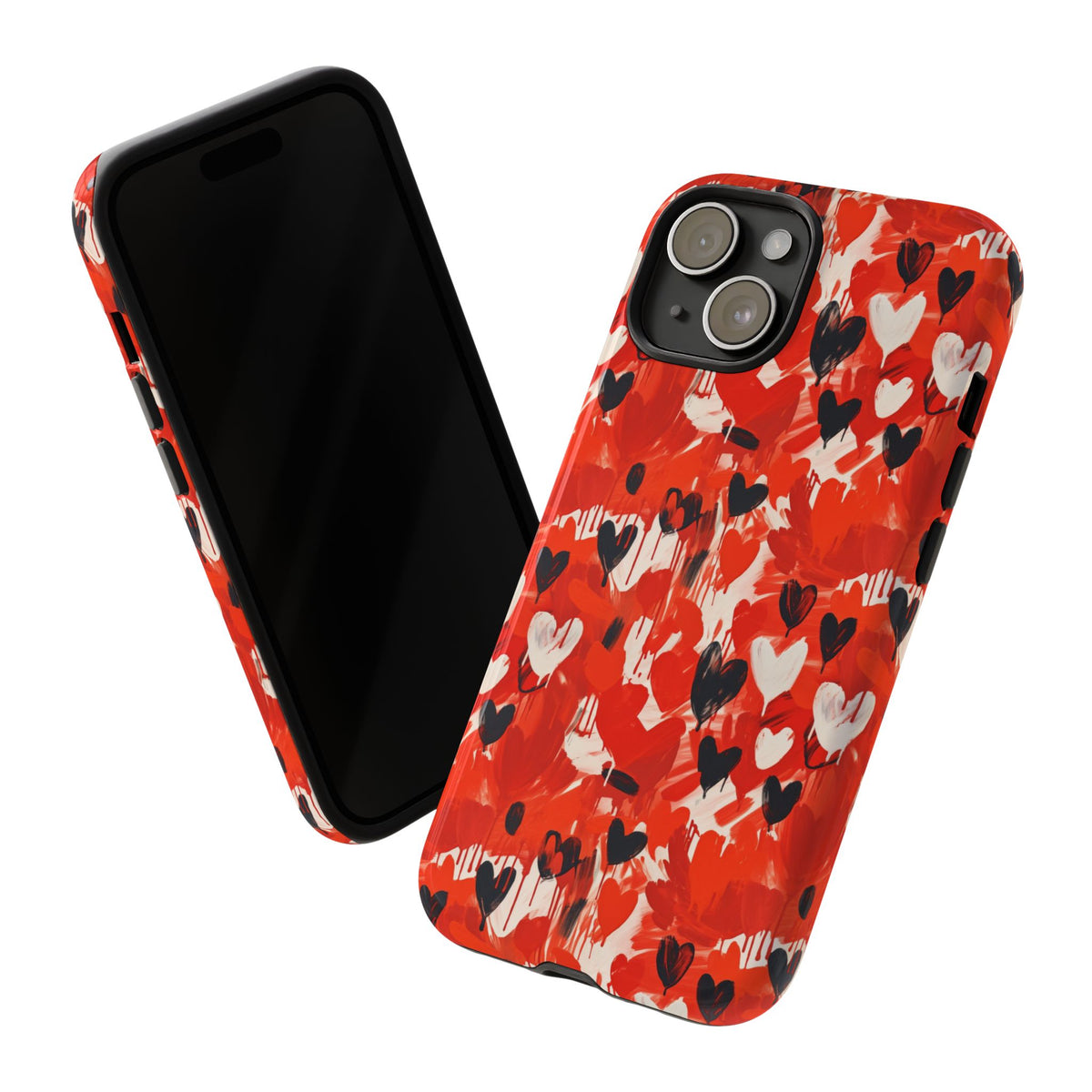 Heart Pattern Phone Case – Stylish & Loving Design for Your Device 355