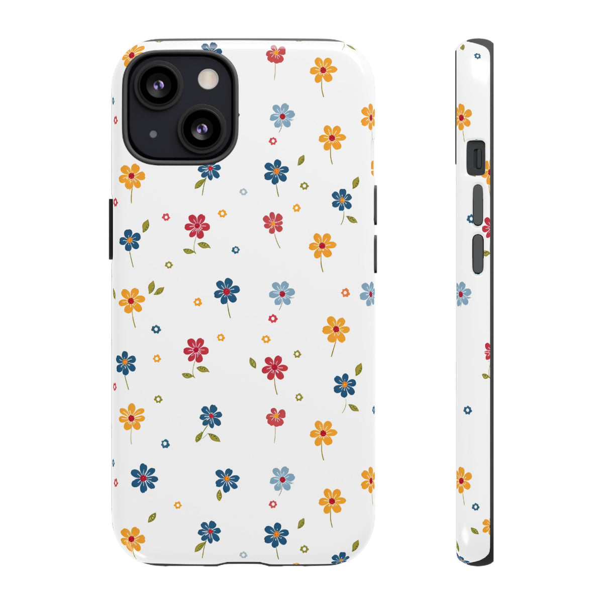 Wild Flowers Garden Stitch Phone Case – Nature-Inspired Floral Design