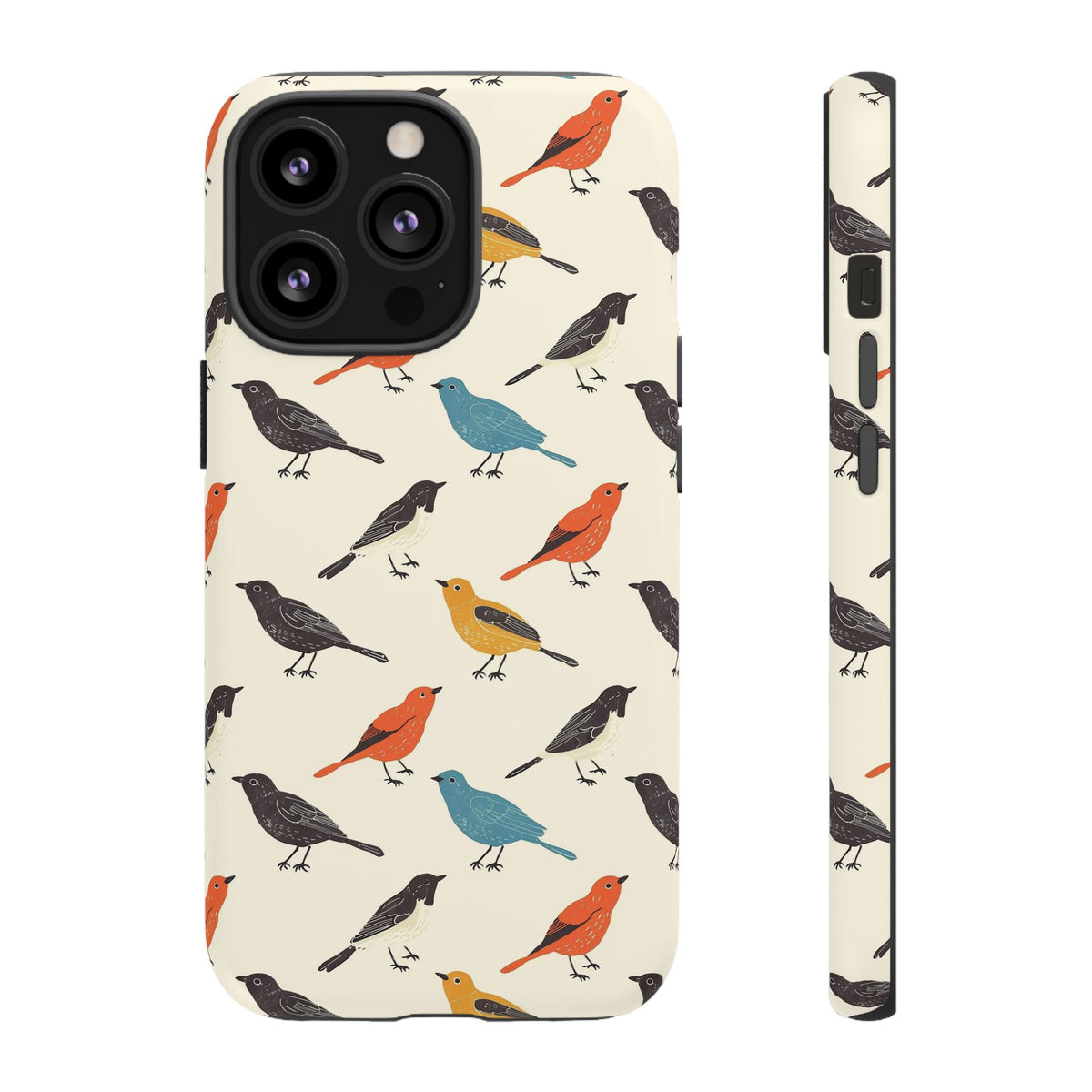 Birds Seamless Pattern Phone Case – Elegant and Timeless Avian Design 5