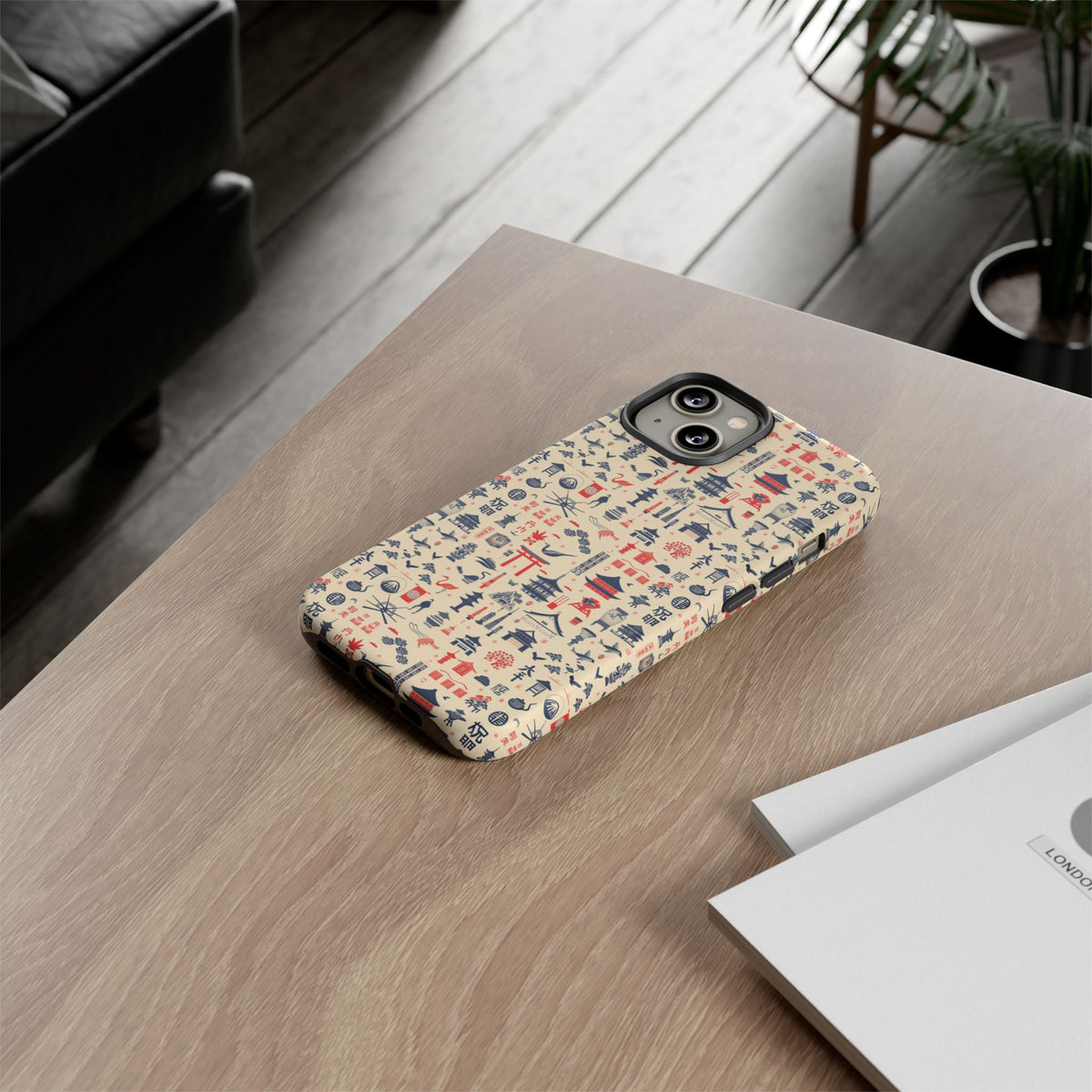 Japanese Pattern Phone Case – Elegant & Timeless Design for Your Phone 086