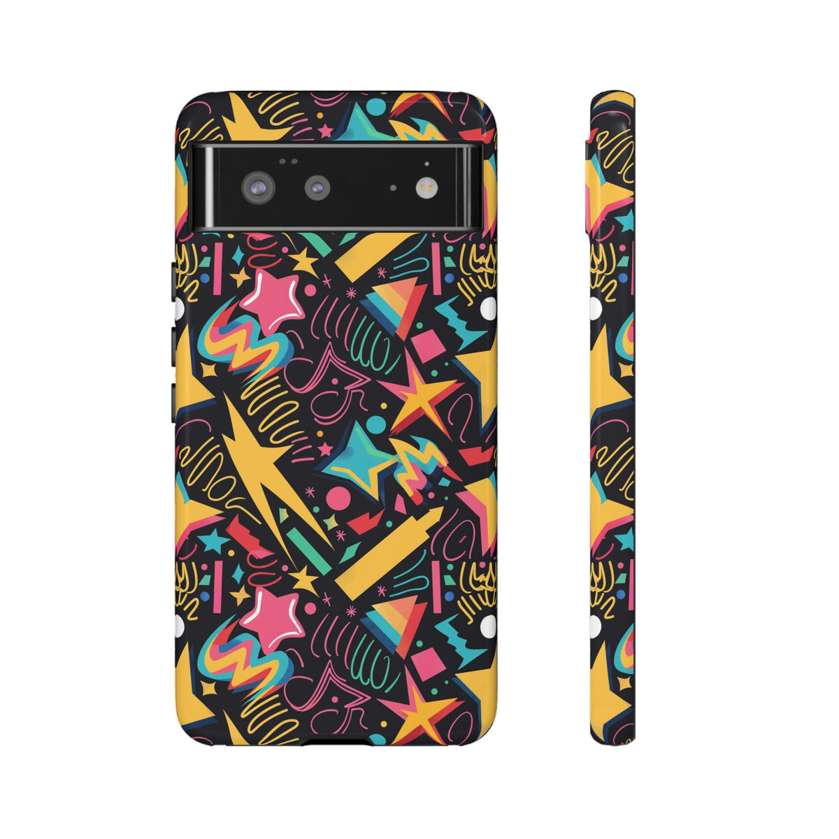 90s Themed Seamless Pattern Phone Case – Embrace Retro Style and Protection 232