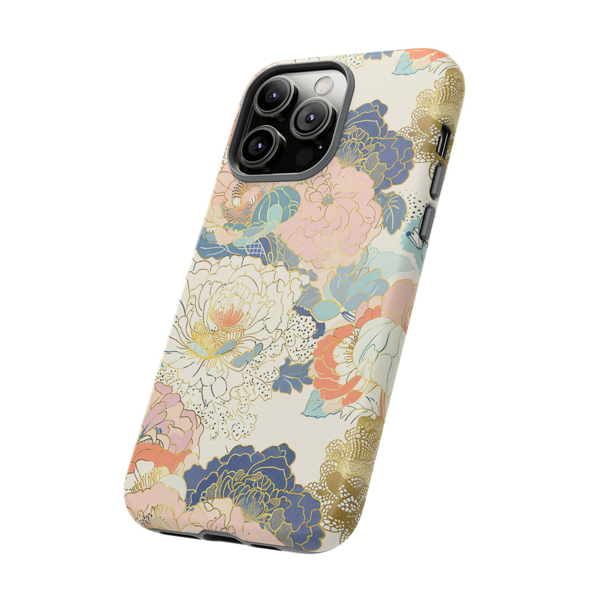 Japanese Blossom Asian Floral Design Phone Case – Elegant Floral Phone Cover 4