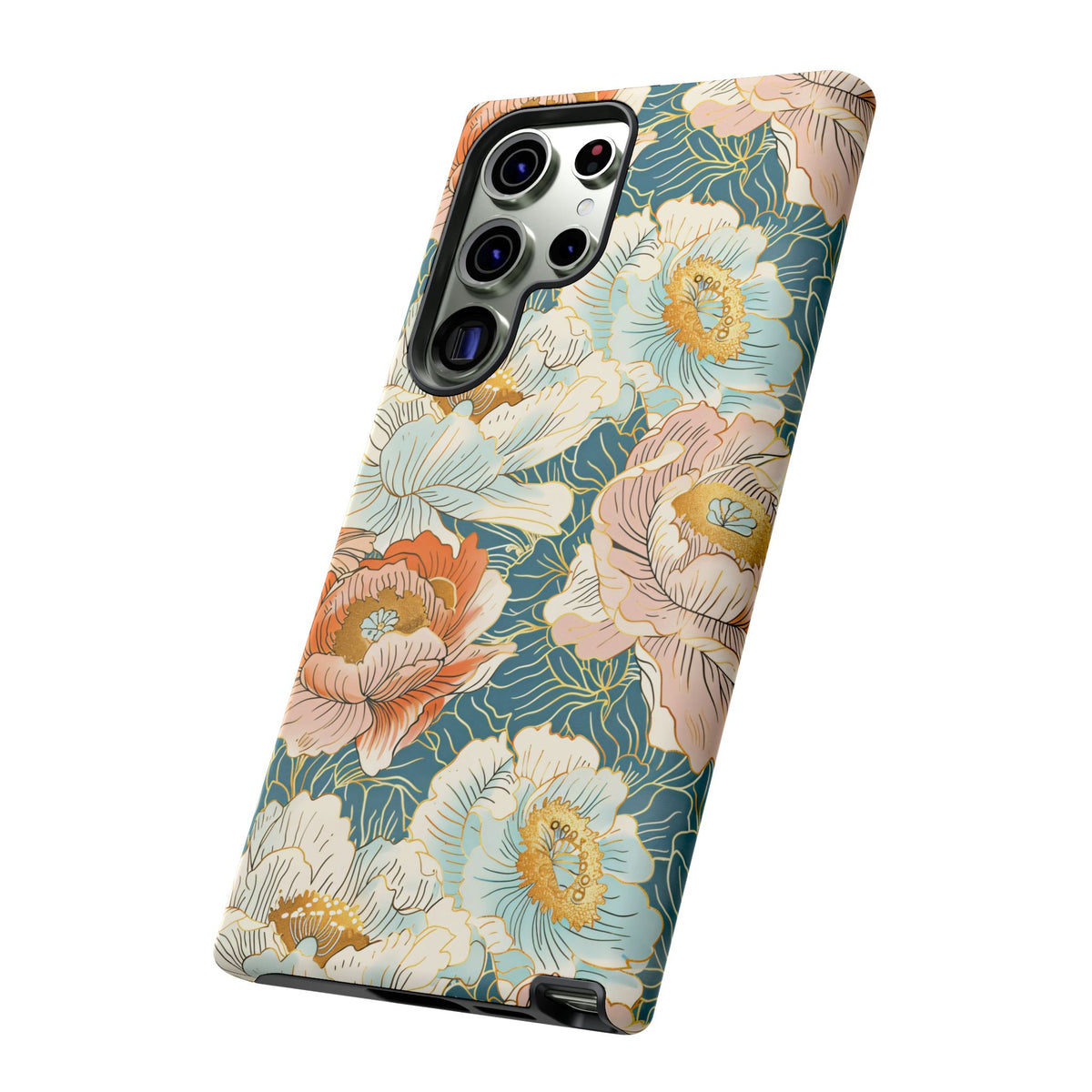 Japanese Blossom Asian Floral Design Phone Case – Elegant Floral Phone Cover 3