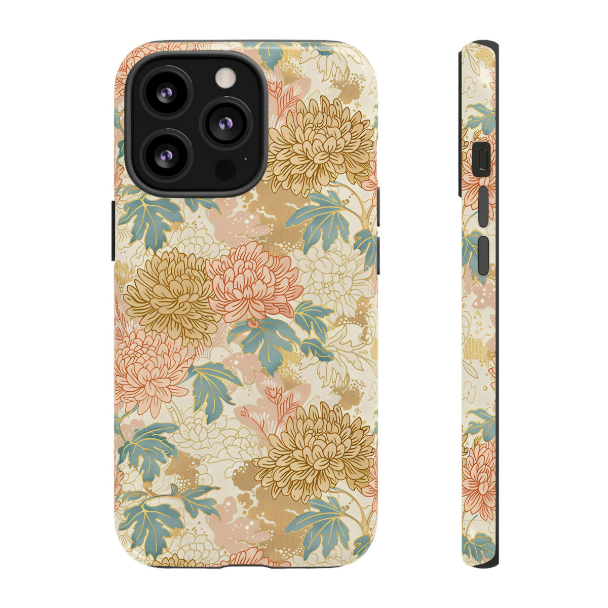 Japanese Blossom Asian Floral Design Phone Case – Elegant Floral Phone Cover