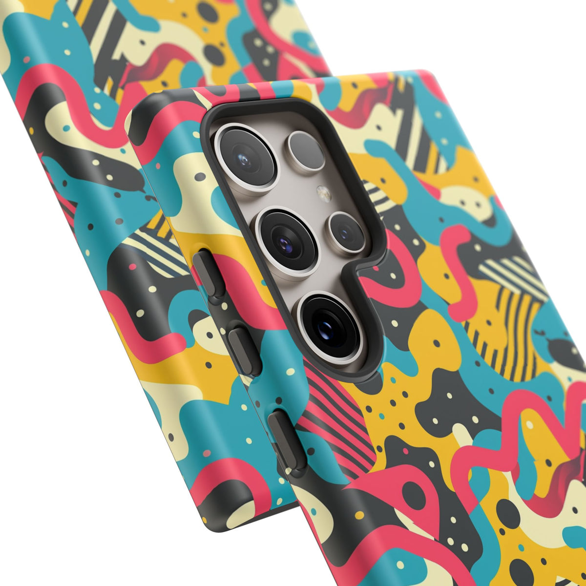 90s Themed Seamless Pattern Phone Case – Embrace Retro Style and Protection 238