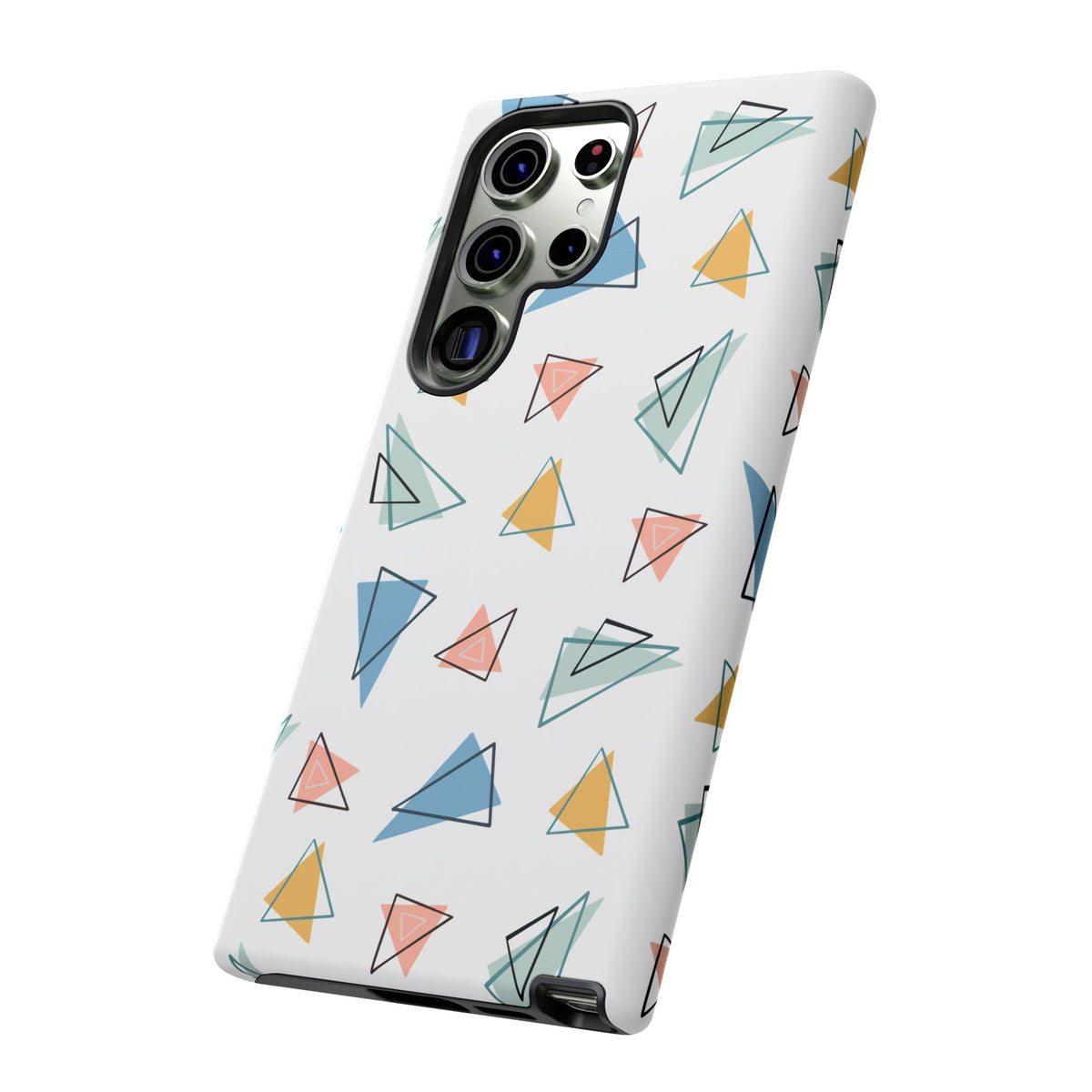 Triangle Pattern Phone Case – Modern & Durable Geometric Design