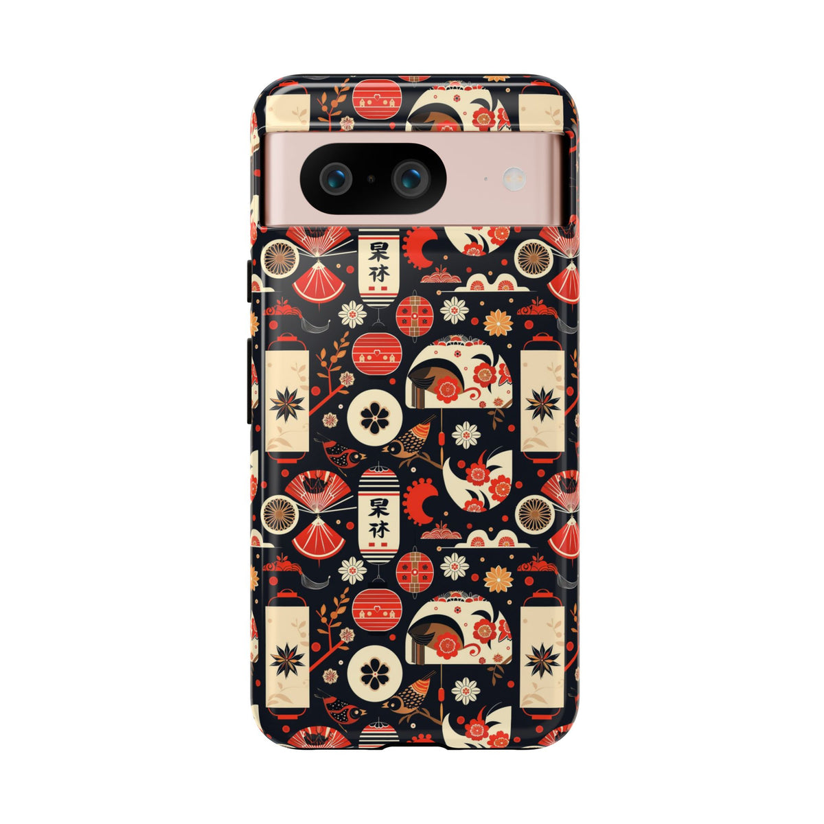 Japanese Pattern Phone Case – Elegant & Timeless Design for Your Phone 069