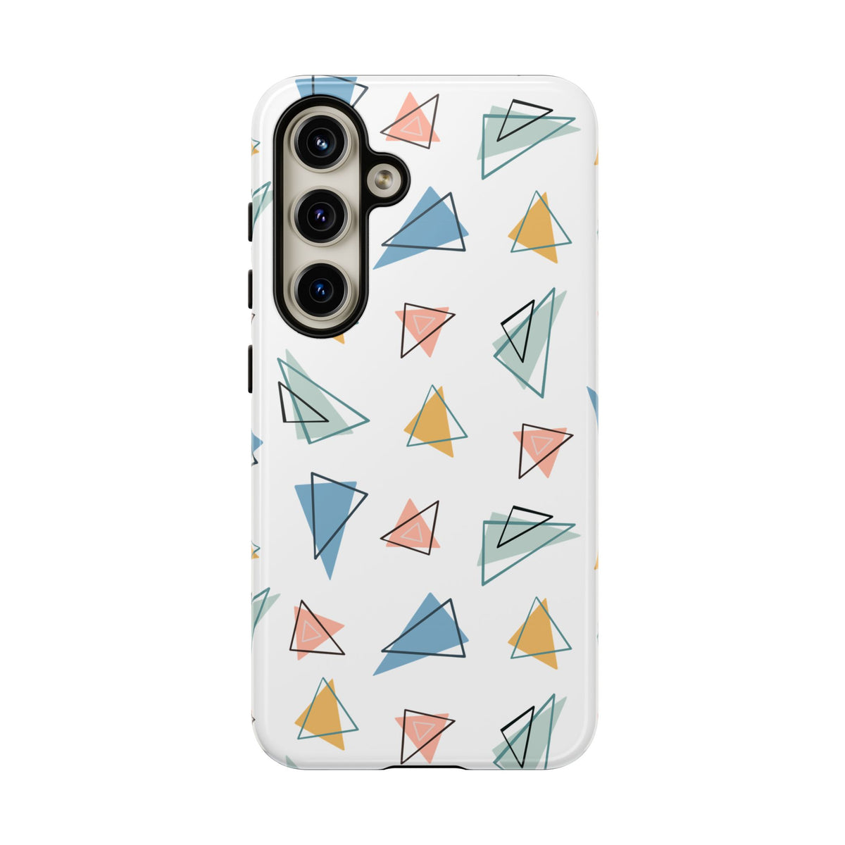 Triangle Pattern Phone Case – Modern & Durable Geometric Design