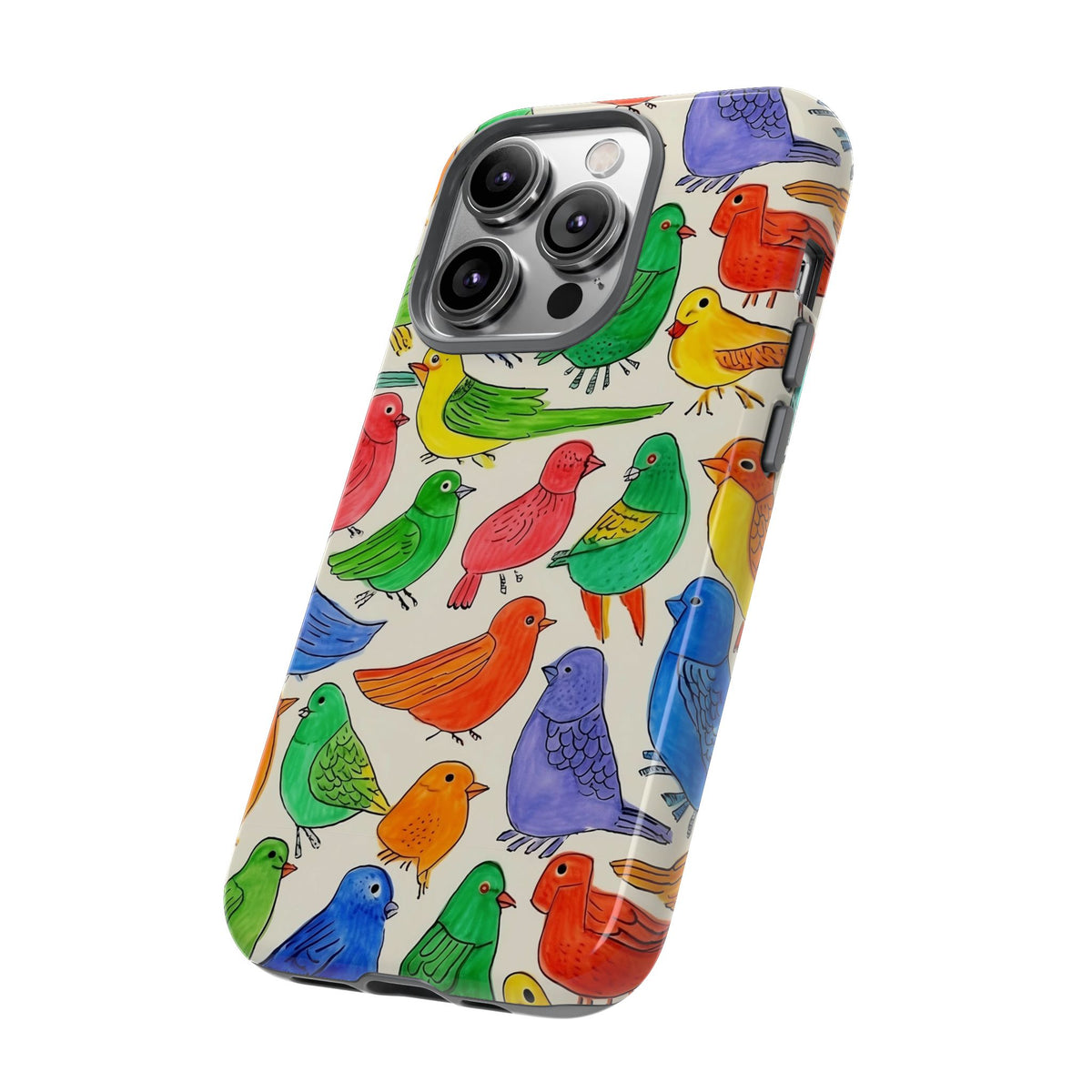 Birds Seamless Pattern Phone Case – Elegant and Timeless Avian Design 2