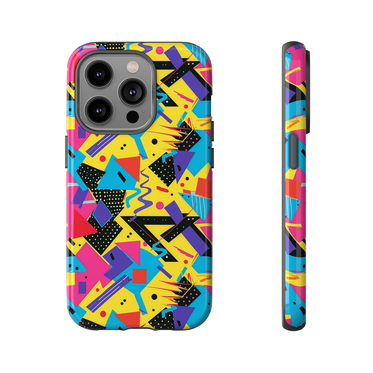 90s Themed Seamless Pattern Phone Case – Embrace Retro Style and Protection 223