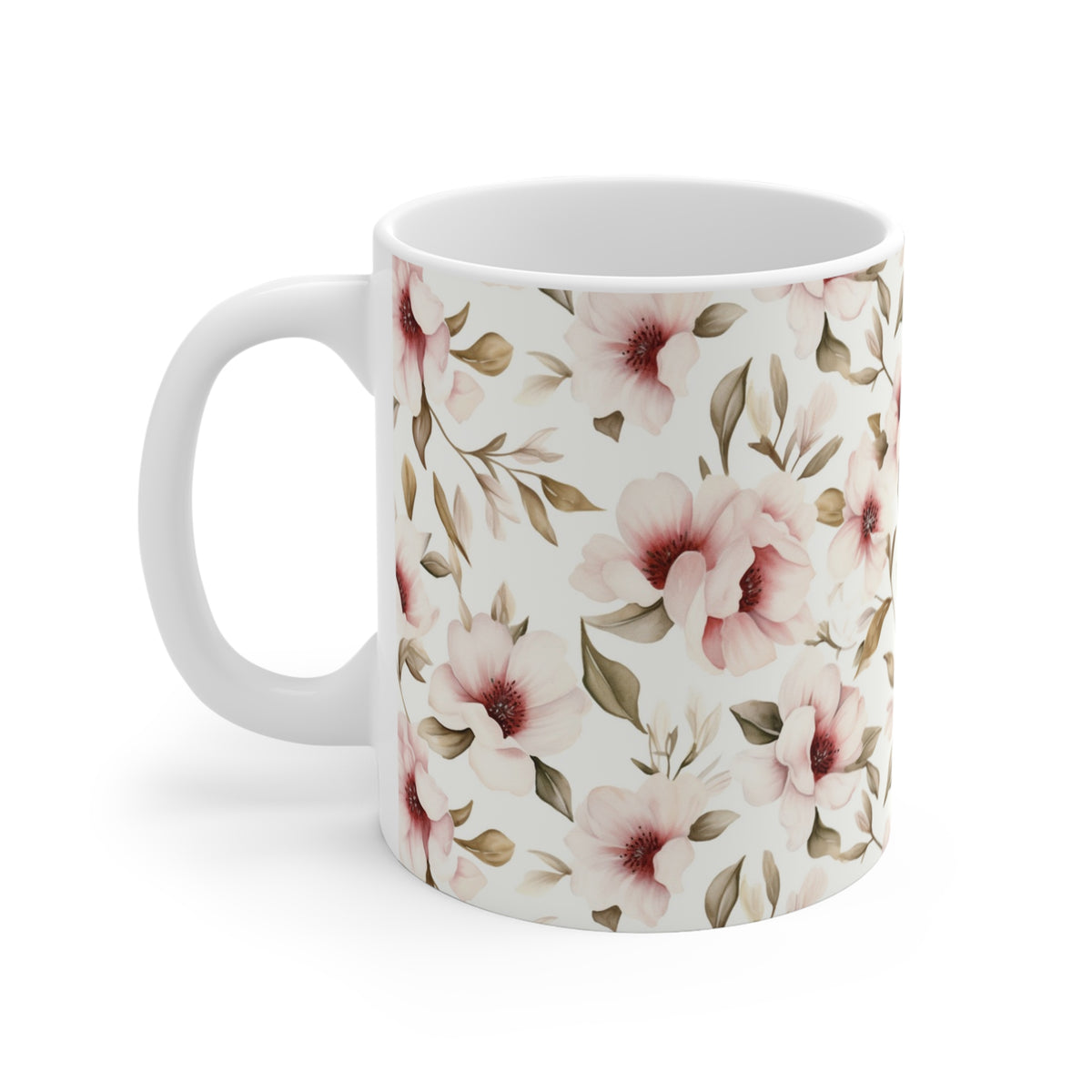 Various Watercolor Design All Over Coffee Mug – Unique Artistic Ceramic Coffee Cup 124