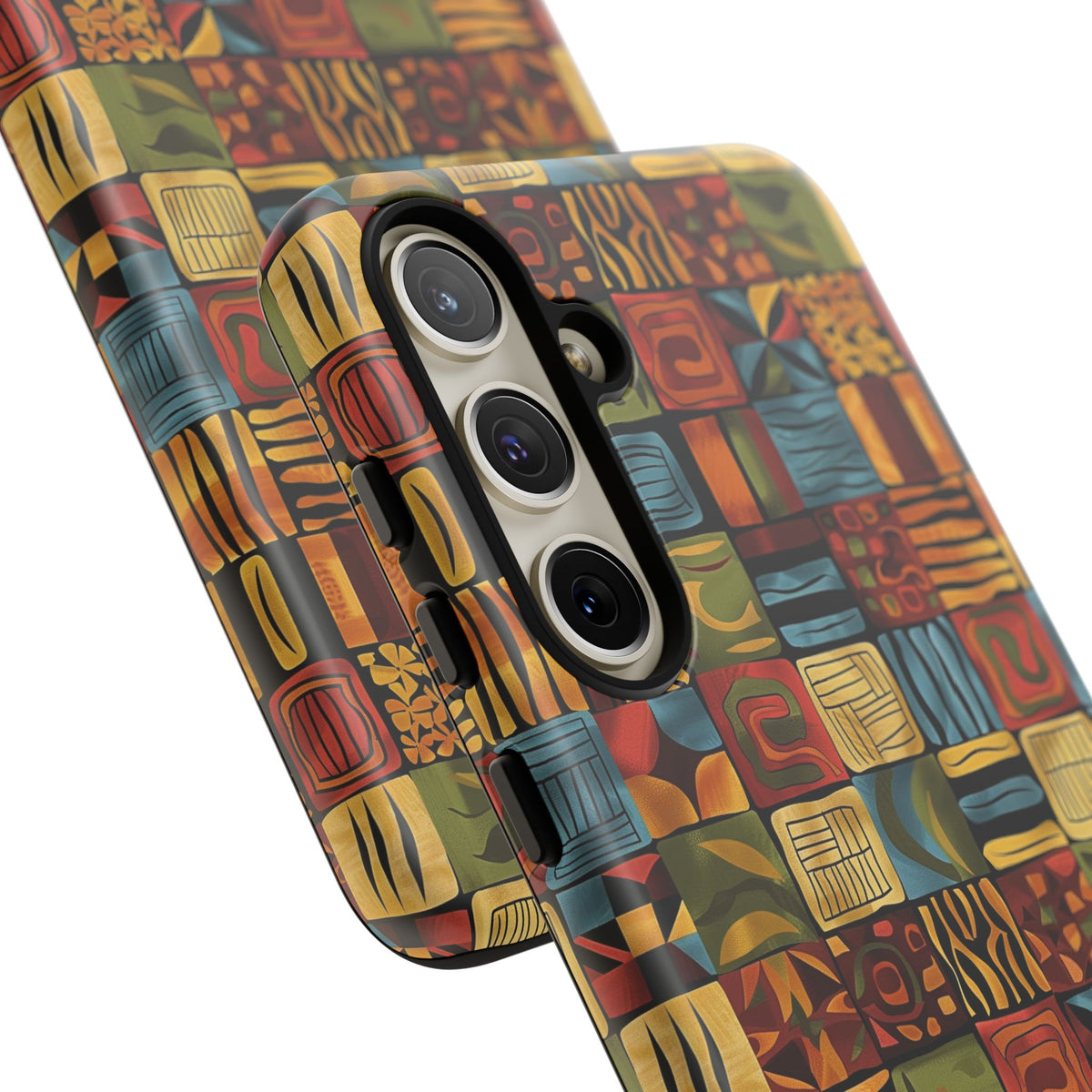 Stylish African Pattern Phone Case – Unique and Vibrant Protection 075