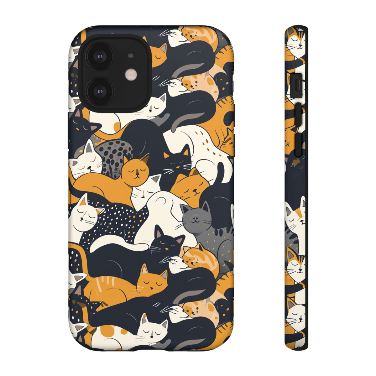 Seamless Cat Pattern Design Phone Case – Playful and Stylish Cat-Themed Phone Cover 2