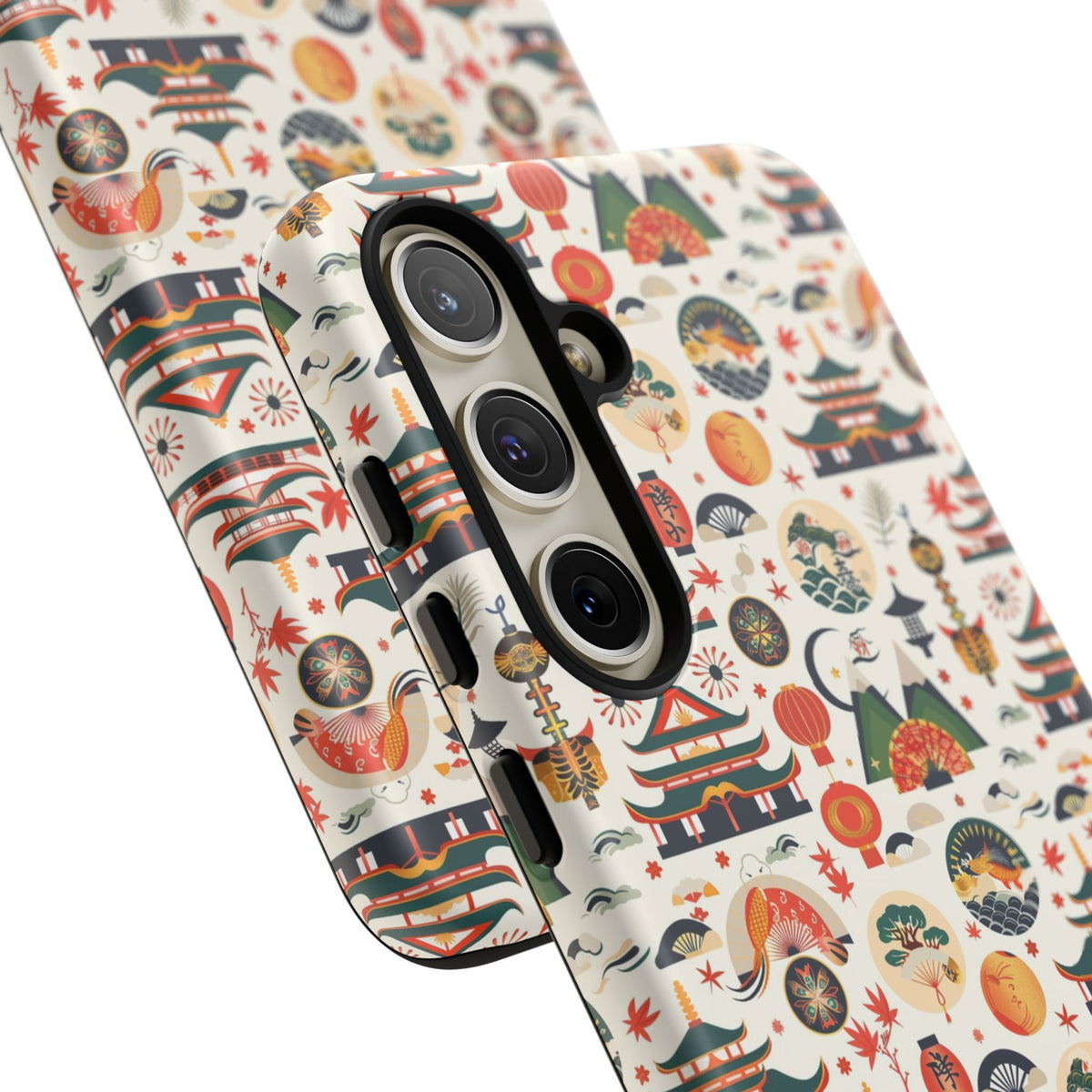 Japanese Pattern Phone Case – Elegant & Timeless Design for Your Phone 068